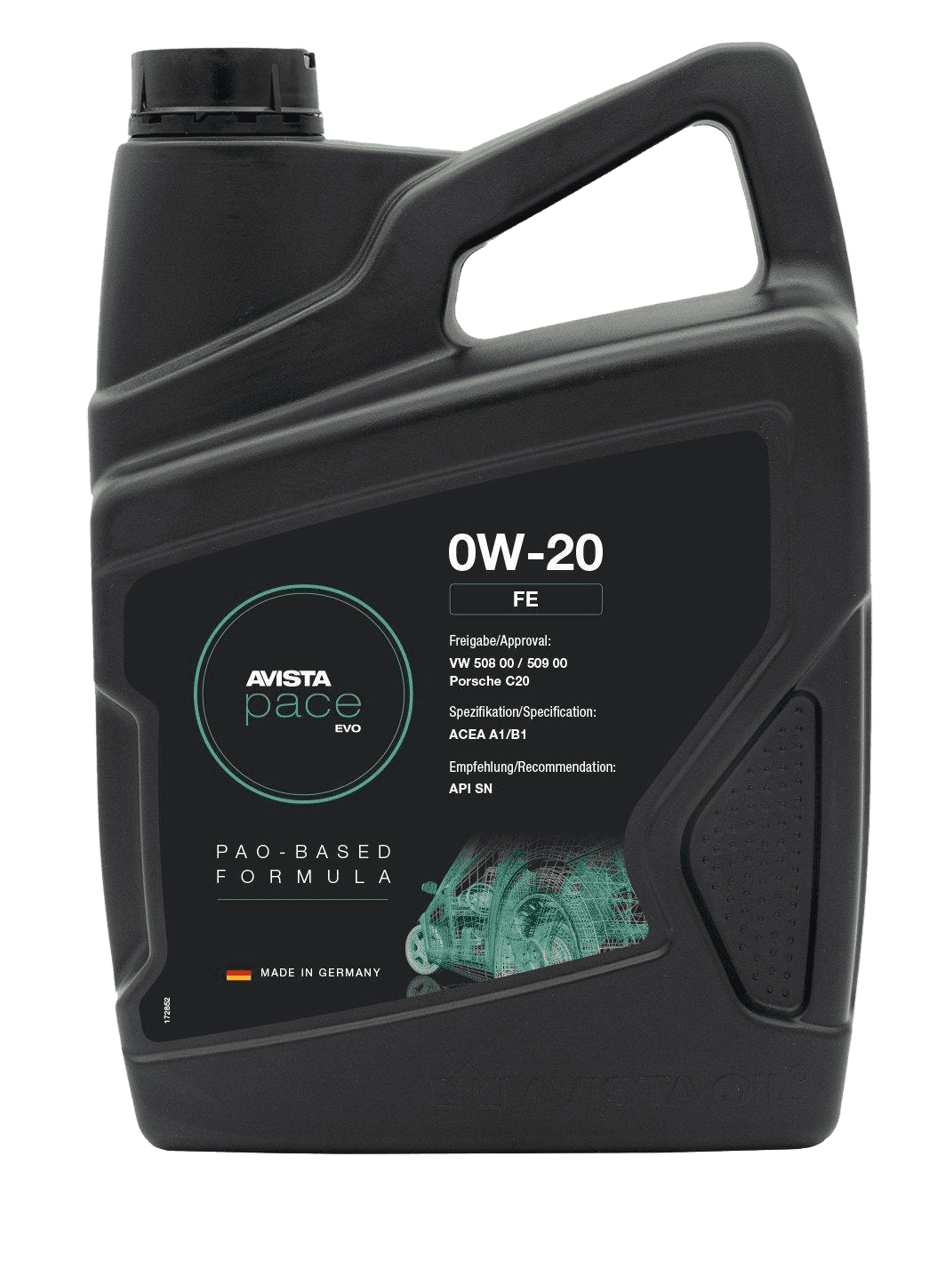 Моторное масло AVISTA PACE EVO FE 0W-20, 4л